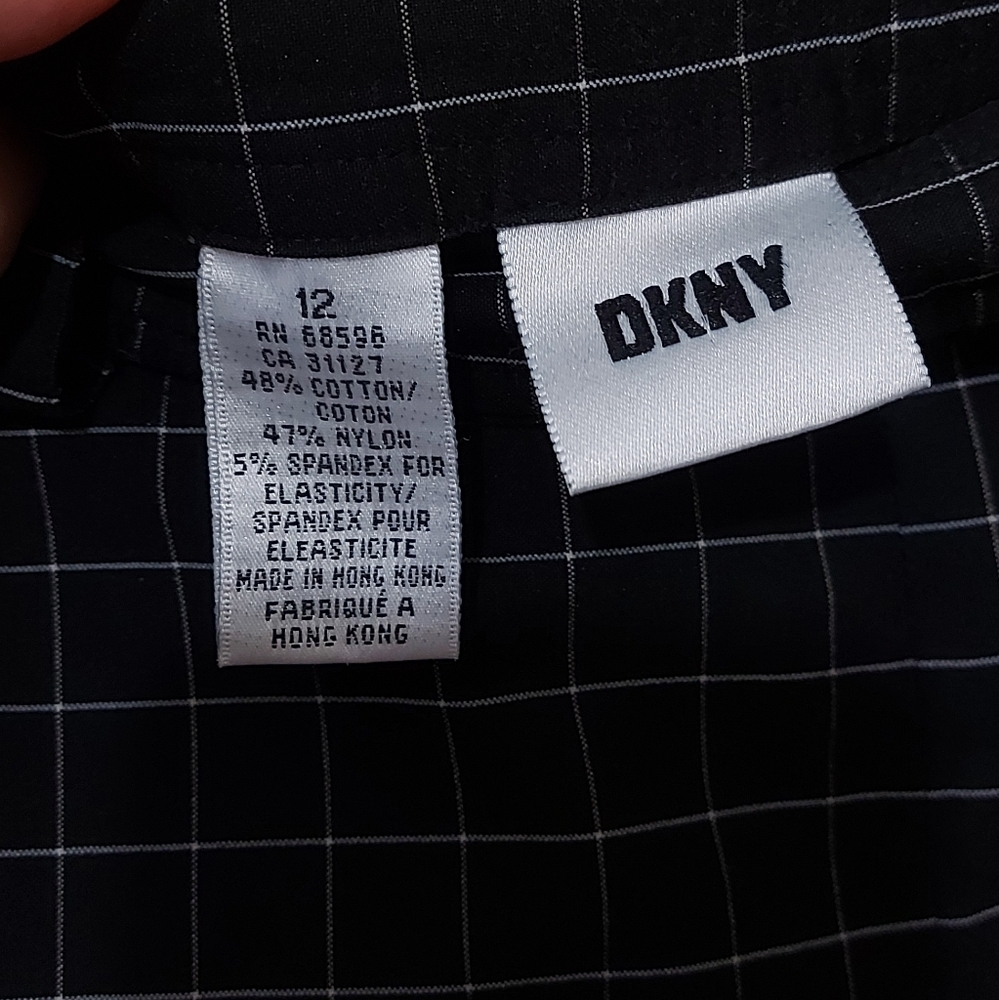 DKNY Grid Patterned Pants - Picture 6 of 6